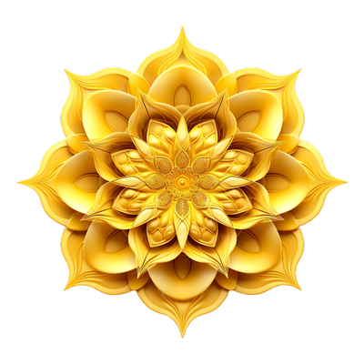 Flor chakra amarilla