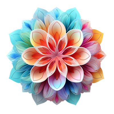 Flor fractal chakras Sanlah Barcelona